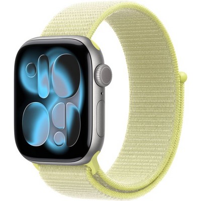 Apple Watch Series 11, 42 mm, Space Gray Aluminium  Neon Yellow Sport Loop - фото 83126