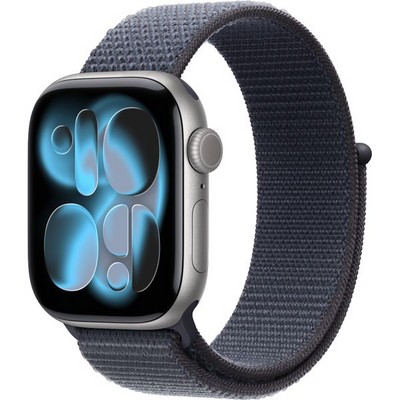 Apple Watch Series 11, 42 mm, Space Gray Aluminium  Anchor Blue Sport Loop - фото 83129
