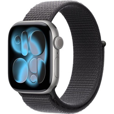 Apple Watch Series 11, 42 mm, Space Gray Aluminium  Dark Gray Sport Loop - фото 83138