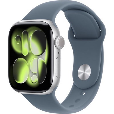 Apple Watch Series 11, 42 mm, Silver Aluminium  Anchor Blue Sport Band - фото 83143