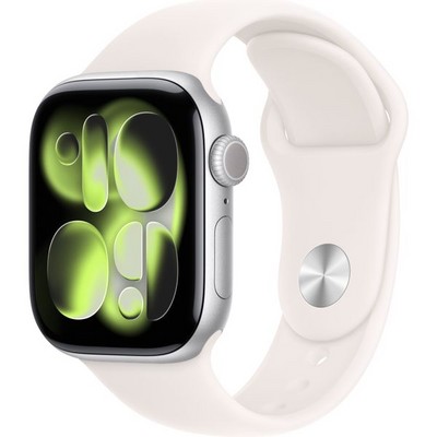 Apple Watch Series 11, 42 mm, Silver Aluminium  Light Blush Sport Band - фото 83168