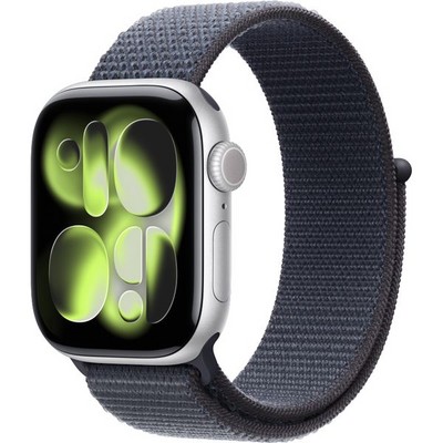 Apple Watch Series 11, 42 mm, Silver Aluminium  Anchor Blue Sport Loop - фото 83172