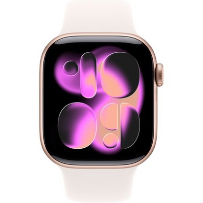 Apple Watch Series 11, 42 mm, Rose Gold Aluminium Light Blush Sport Band SM/ML - фото 83193