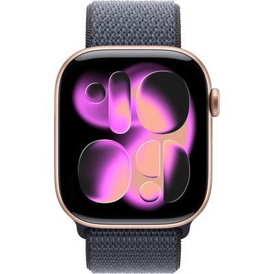 Apple Watch Series 11, 46 mm, Rose Gold Aluminium Anchor Blue Sport Loop - фото 83325 Apple Watch Series 11, 46 mm, Rose Gold Aluminium Anchor Blue Sport Loop - фото 83325