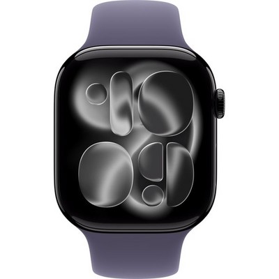 Apple Watch Series 11, 46 mm, Jet Black Aluminium Purple Fog Sport Band SM/ML - фото 83337 Apple Watch Series 11, 46 mm, Jet Black Aluminium Purple Fog Sport Band SM/ML - фото 83337