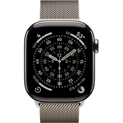 Apple Watch Series 11, 42 mm, Natural Titanium Milanese Loop - фото 83389