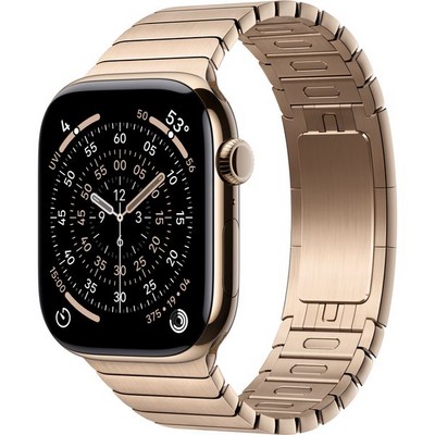 Apple Watch Series 11, 46 mm, Gold Titanium Link Bracelet - фото 83418