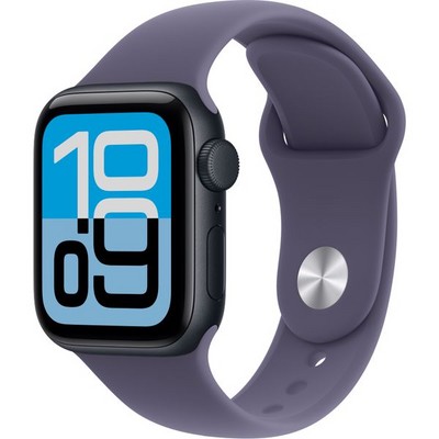 Apple Watch Series SE 3, 40 mm, Midnight Aluminium Purple Fog Sport Band - фото 83428