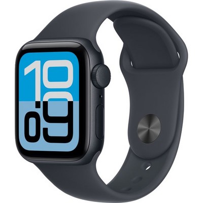 Apple Watch Series SE 3, 40 mm, Midnight Aluminium Midnight Sport Band - фото 83432