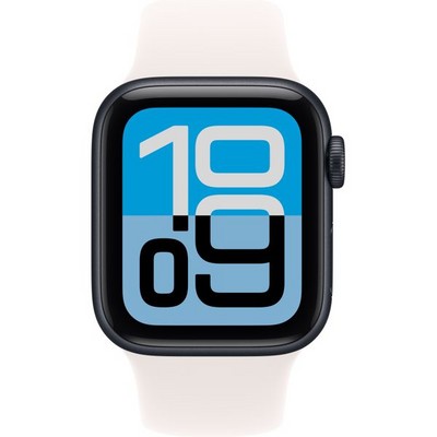 Apple Watch SE 3, 40 mm, Midnight Aluminium Light Blush Sport Band - фото 83437