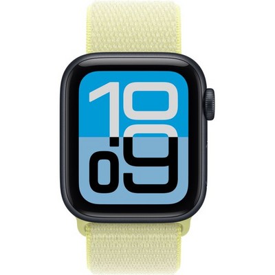 Apple Watch SE 3, 40 mm, Midnight Aluminium Neon Yellow Sport Loop - фото 83439
