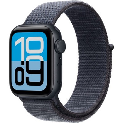 Apple Watch Series SE 3, 40 mm, Midnight Aluminium Anchor Blue Sport Loop - фото 83440
