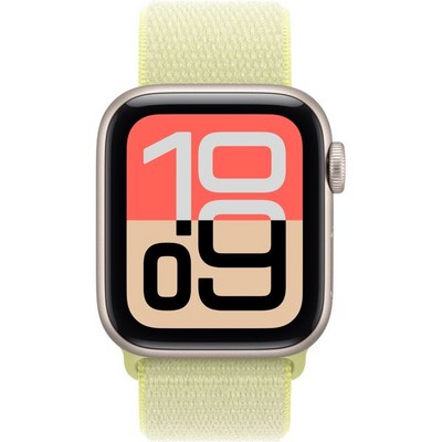 Apple Watch SE 3, 40 mm, Starlight Aluminium Neon Yellow Sport Loop - фото 83463