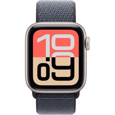 Apple Watch SE 3, 40 mm, Starlight Aluminium Anchor Blue Sport Loop - фото 83465