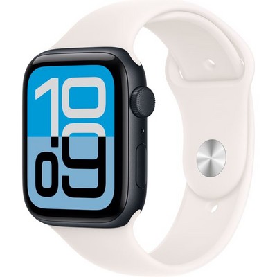 Apple Watch Series SE 3, 44 mm, Midnight Aluminium Light Blush Sport Band - фото 83484
