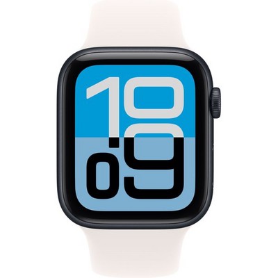 Apple Watch SE 3, 44 mm, Midnight Aluminium Light Blush Sport Band - фото 83485