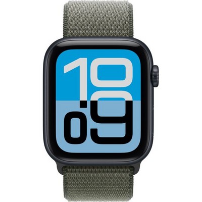 Apple Watch SE 3, 44 mm, Midnight Aluminium Forest Sport Loop - фото 83493