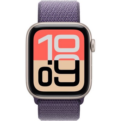 Apple Watch Series SE 3, 44 mm, Starlight Aluminium Purple Fog Sport Loop - фото 83560
