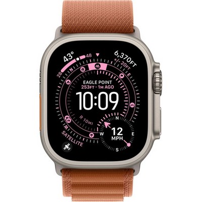 Apple Watch Ultra 3, 49 mm, Natural S/M/L Alpine Loop Terra Cotta - фото 83572