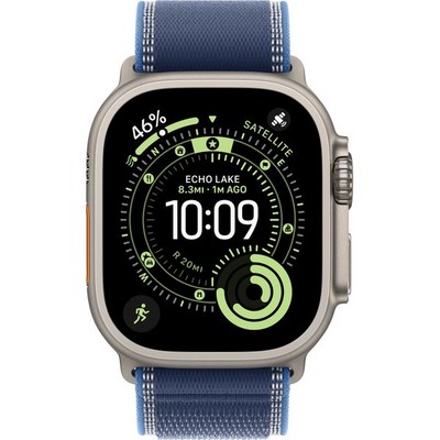 Apple Watch Ultra 3, 49 mm, Natural S-M/М-L Trail Loop Blue/Bright Blue - фото 83578