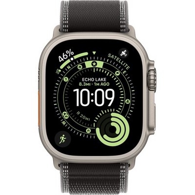 Apple Watch Ultra 3, 49 mm, Natural S-M/М-L Trail Loop Black/Charcoal - фото 83584