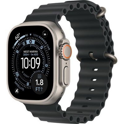Apple Watch Ultra 3, 49 mm, Natural Ocean Band Black - фото 83592
