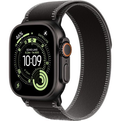 Apple Watch Ultra 3, 49 mm, Black S-M/М-L Trail Loop Black/Charcoal - фото 83612