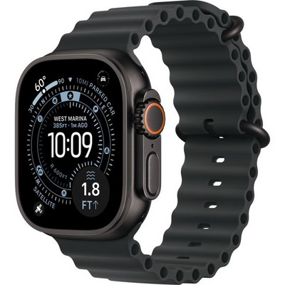 Apple Watch Ultra 3, 49 mm, Black Ocean Band Black - фото 83622