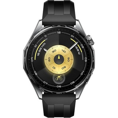 Huawei Watch GT 6 46 mm Black Fluoroelastomer Strap - фото 84523
