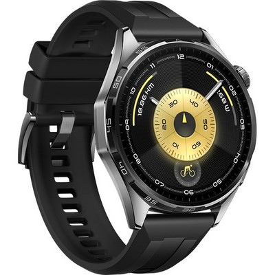 Huawei Watch GT 6 46 mm Black Fluoroelastomer Strap - фото 84559