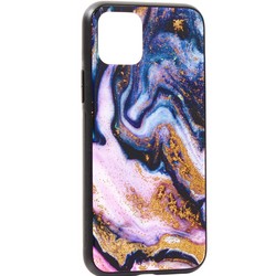 Чехол-накладка закаленное стекло Deppa Glass Case D-87256 для iPhone 11 Pro (5.8") 2.0мм Фиолетовый Агат