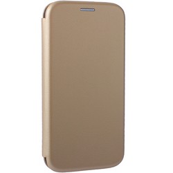 Чехол-книжка кожаный Fashion Case Slim-Fit для Samsung Galaxy A70 Gold Золотой