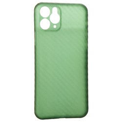 Чехол-накладка карбоновая KZDOO Air Carbon 0.45мм для Iphone 11 Pro Max (6.5") Зеленая
