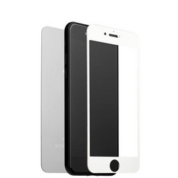 Стекло защитное для iPhone 8 Plus/ 7 Plus (5.5") Silver 2в1 (зеркальное-глянцевое, 2 стороны) Серебристое