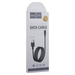 USB дата-кабель Hoco X29 Superior style charging data cable Lightning (1.0 м) Black Черный