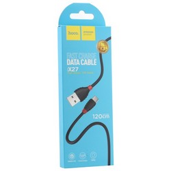 USB дата-кабель Hoco X27 Excellent charge charging data cable Type-C (1.2 м) Black Черный