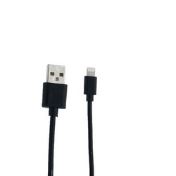 USB дата-кабель BoraSCO B-21971 charging data cable 2A Lightning (1.0 м) Черный