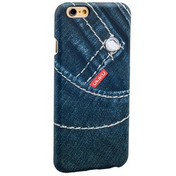 Накладка пластиковая Umku Jeans для iPhone 6s/ 6 (4.7) Soft-touch вид 4