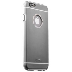 Накладка металлическая iBacks iFling Armour Aluminum Case with Crystal Diamond for iPhone 6s/ 6 (4.7) - (ip60139) Темно-Серая