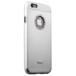 Накладка металлическая iBacks iFling Armour Aluminum Case with Crystal Diamond for iPhone 6s/ 6 (4.7) - (ip60138) Серебриста
