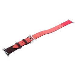 Ремешок кожаный COTEetCI W36 Fashoin Leather (WH5261-44-BRR) для Apple Watch 44мм/ 42мм (Long) Коричневый-Розовый