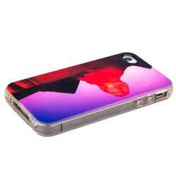 Чехол-накладка UV-print для iPhone 4S/ 4 силикон (города и страны) тип 002