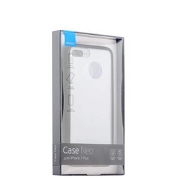 Чехол-накладка силикон Deppa Neo Case супертонкий D-85280 для iPhone 8 Plus/ 7 Plus (5.5) 0.3мм Черный борт