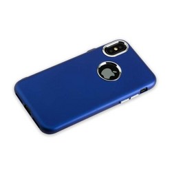 Чехол-накладка силиконовый J-case Metal touch Series Matt 0.5mm для iPhone XS/ X (5.8") Синий