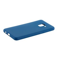 Чехол-накладка силикон Anycase TPU A-140246 для Samsung A730 Galaxy A8 Plus (2018) 1.0мм матовый Синий