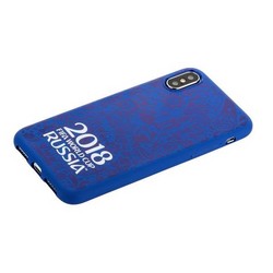 Чехол-накладка TPU Deppa D-103951 ЧМ по футболу FIFA™ Official Logotype для iPhone XS/ X (5.8") Синий