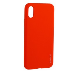 Чехол-накладка силикон Deppa Gel Color Case TPU D-85361 для iPhone XS/ X (5.8") 0.8мм Красный