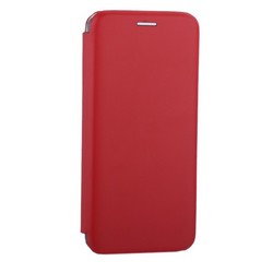 Чехол-книжка кожаный Fashion Case Slim-Fit для Samsung A6 Plus (2018) Red Красный
