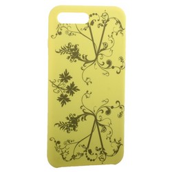 Чехол-накладка силиконовый Silicone Cover для iPhone 8 Plus/ 7 Plus (5.5") Узор Желтый