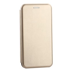 Чехол-книжка кожаный Innovation Case для Samsung Galaxy S10 Золотой